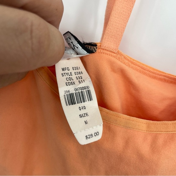 NWT vintage Victoria’s Secret Tank Top Sz M Peach Orange Body by Victoria Heart - Picture 6 of 10